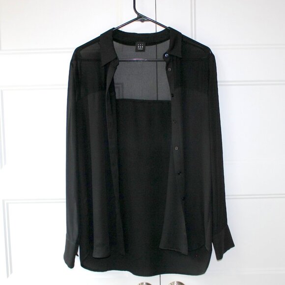MARELLA Art. 365 Women's Black Blouse Straight Fit - Picture 2 of 12